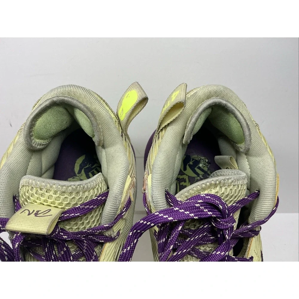ADIDAS Dame 8 Mens 4th Quarter KO Basketball Shoe Sz 10.5 Yellow Purple Sneakers